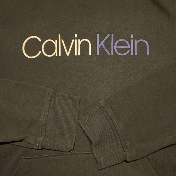 CALVIN‎ Klein Black Hoodie Sweatshirt Size Medium - Picture 4 of 8
